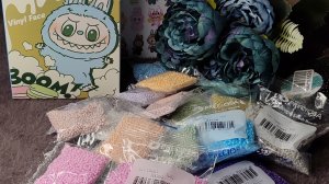 распаковка товаров с озон/новый бисер/лабубу/обзор покупок