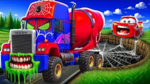 МУЛЬТ ТАЧКИ МОЛНИЯ МАККУИН ИСПЫТАНИЕ НА ТРАССЕ ЧЕЛОВЕКА ПАУКА МАШИНКИ МУЛЬТИКИ ДЛЯ МАЛЬЧИКОВ