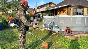 Как заводить 4-ех тактный триммер на примере мотокосы AQUILA TT 50S