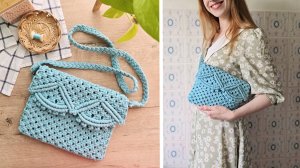 МАКРАМЕ СУМОЧКА без бахромы➰ | Мастер-класс