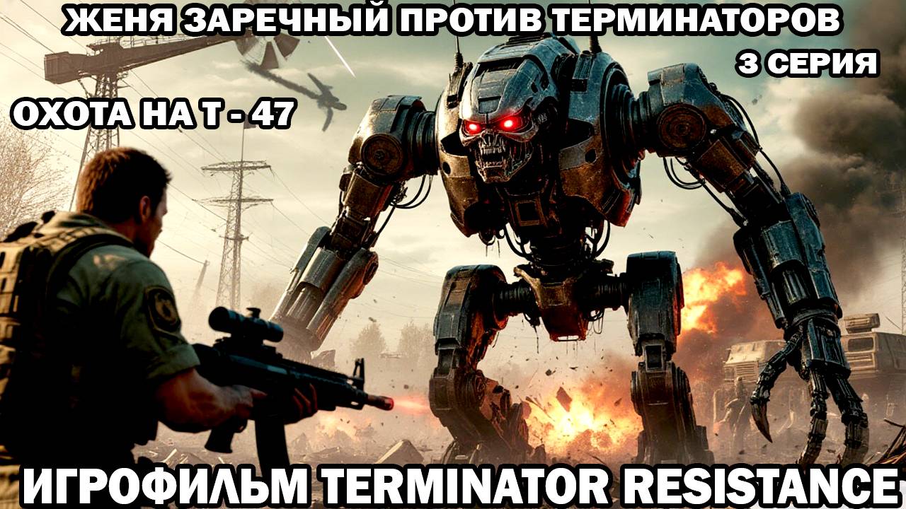Terminator Resistance Женя Заречный против терминаторов война с роботами в будущем 3 серия смотреть онлайн