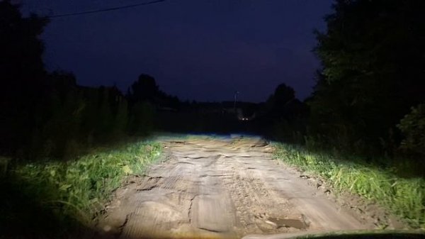 Bi led X-Light M1 Часть 2 , после установки , обзор на световой поток .