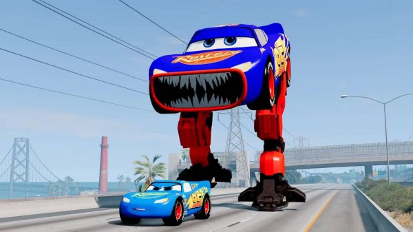 Супер Эпический побег от Молнии, пожирателя роботов, Пожирателя тачек