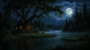 Звуки дождя для сна.🌿 Звуки мягкого дождя для сна в туманном лесу