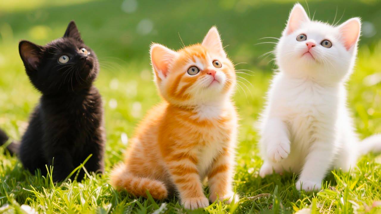 😹Милые Кошки и Котята мяукают на солнце🔥 смотреть онлайн