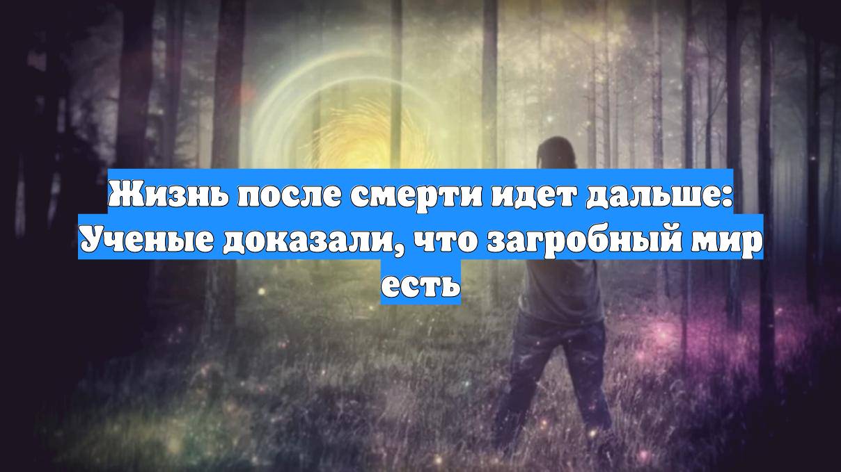 Жизнь после смерти идет дальше: Ученые доказали, что загробный мир есть