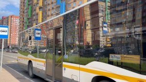 Автобус НефАЗ-5299-31-52 следует по маршруту 367пш ”Пригородное ш. - м. Домодедовская”