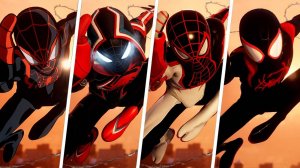 МУЛЬТ ЧЕЛОВЕК ПАУК ВСЕ КОСТЮМЫ МАЙЛЗА МОРАЛЕСА В ИГРЕ MARVEL SPIDER MAN ЧАСТЬ 1