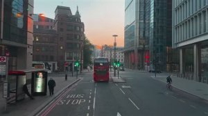 🇬🇧 Лондон - красивая поездка на борту ночного автобуса №26 на рассвете / 2025