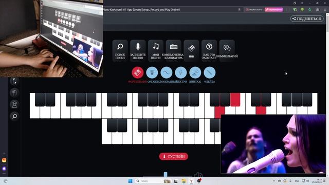 Nightwish - Creek Marys Blood на пианино смотреть онлайн