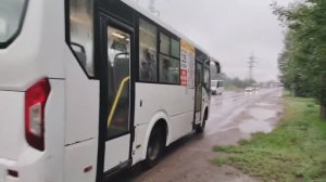 На маршрутке через весь город! Поездка на 335 от Школы - интерната до завода СК в Омске!