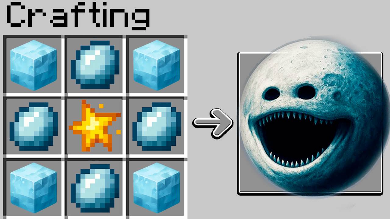 КАК СКРАФТИТЬ ЛУНУ, КОТОРАЯ ПРОСНУЛАСЬ В МАЙНКРАФТ? СЕКРЕТНЫЙ КРАФТ смотреть онлайн