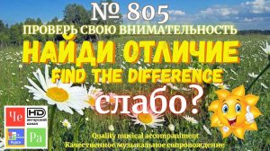 "Найди отличие" / "Spot the Difference" _ выпуск № 805