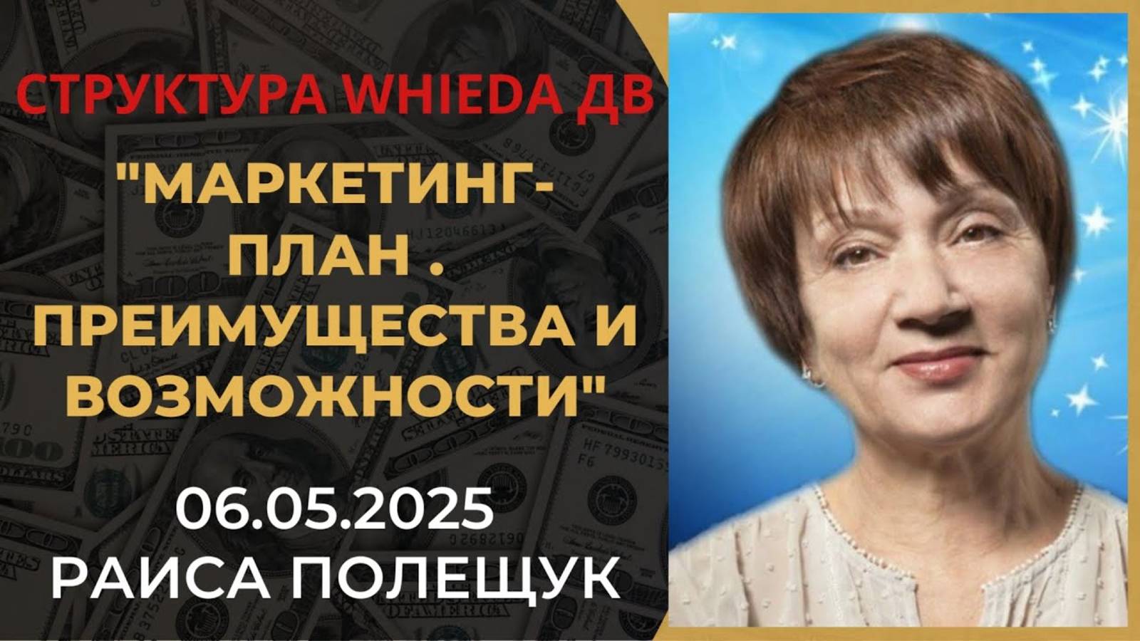 WHIEDA. Маркетинг план. Преимущества и возможности смотреть онлайн