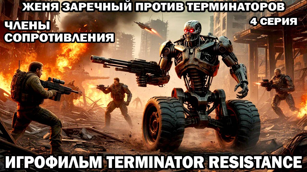 Terminator Resistance Женя Заречный против терминаторов война с роботами в будущем 4 серия смотреть онлайн