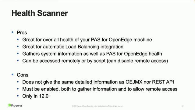 Мониторинг PAS for OpenEdge смотреть онлайн