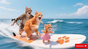 Котики и скейт