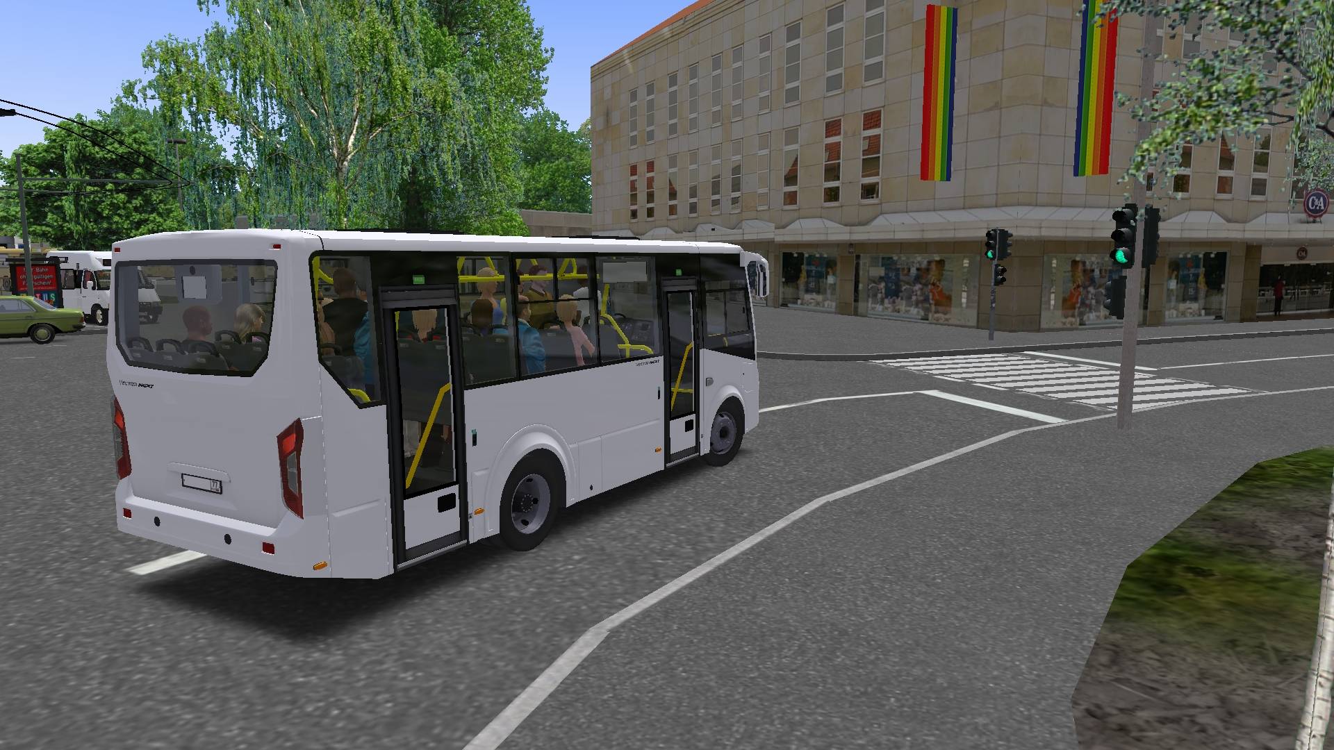 Поездка на ПАЗ-320405-04 Vector Next по маршруту №8 по карте Могэс смотреть онлайн