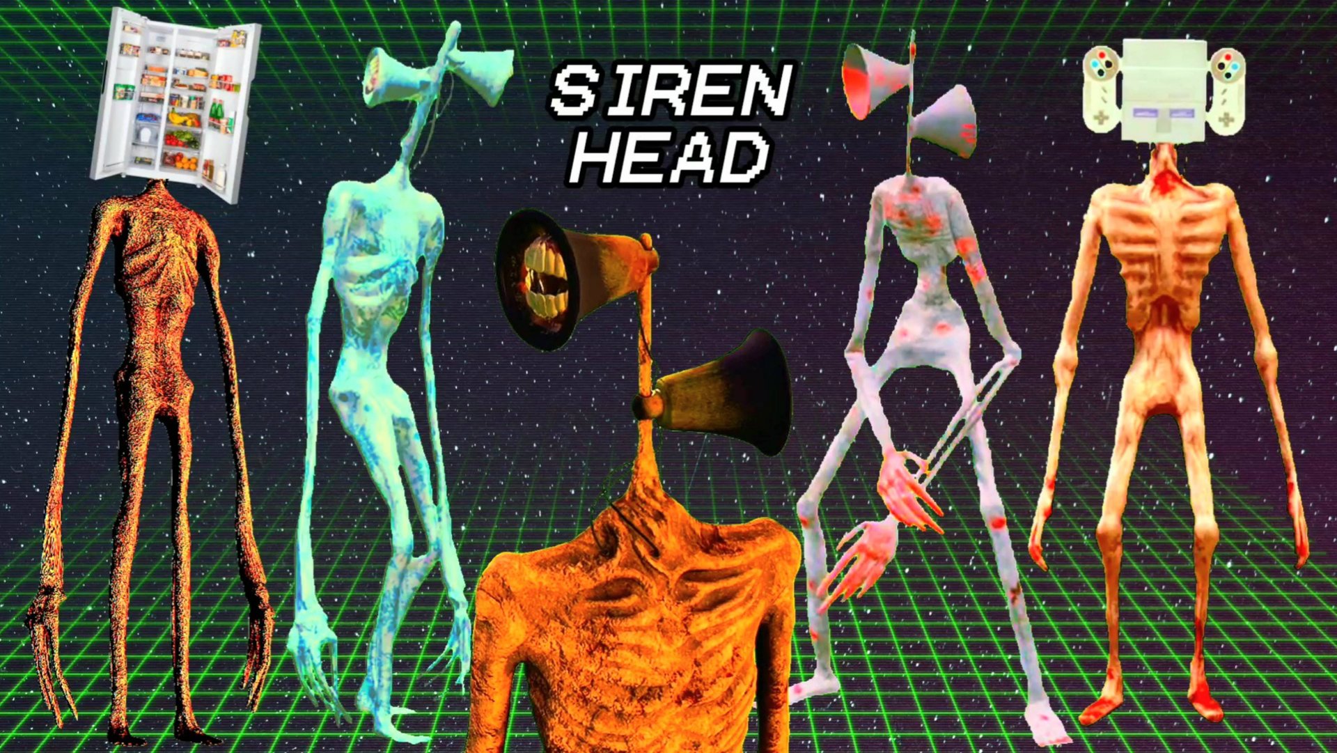📢 СИРЕНОГОЛОВЫЙ 📢 - ВСЕ ВИДЫ. SIREN HEAD - ВИДЫ. смотреть онлайн