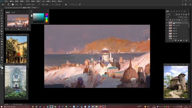 3. City Overlooking the Water Small Details