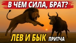 Лев против Быка: Что ответил Бык Царю Зверей? Урок Мудрости