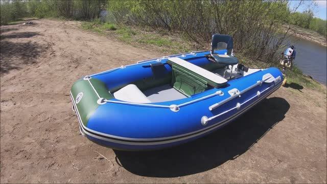 НОВАЯ ЛОДКА АЗИМУТ ТАЙФУН 400 И ХОНДА 20