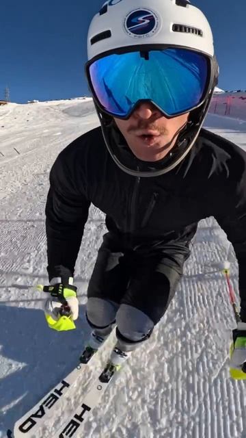 🤤С этого ракурса тренировки в слаломе вы еще не видели