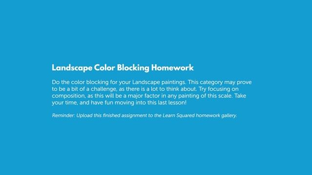 5. Landscape Color Blocking Homework