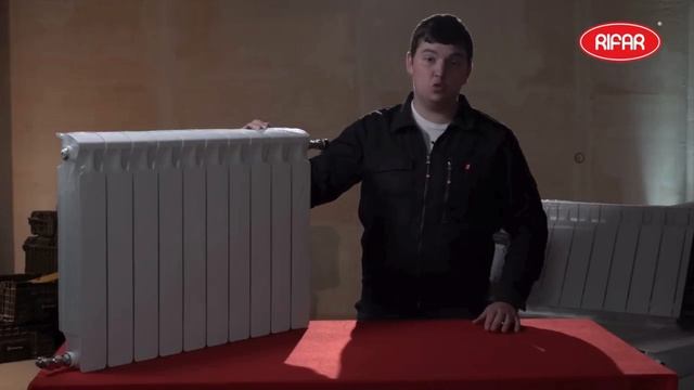 Rifar Monolit  установка радиатора с боковым подключением