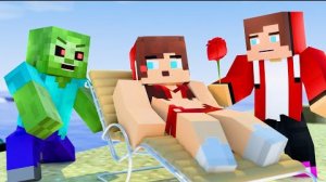 Стив и Алекс - любовное проклятие, мультфильм про Майнкрафт