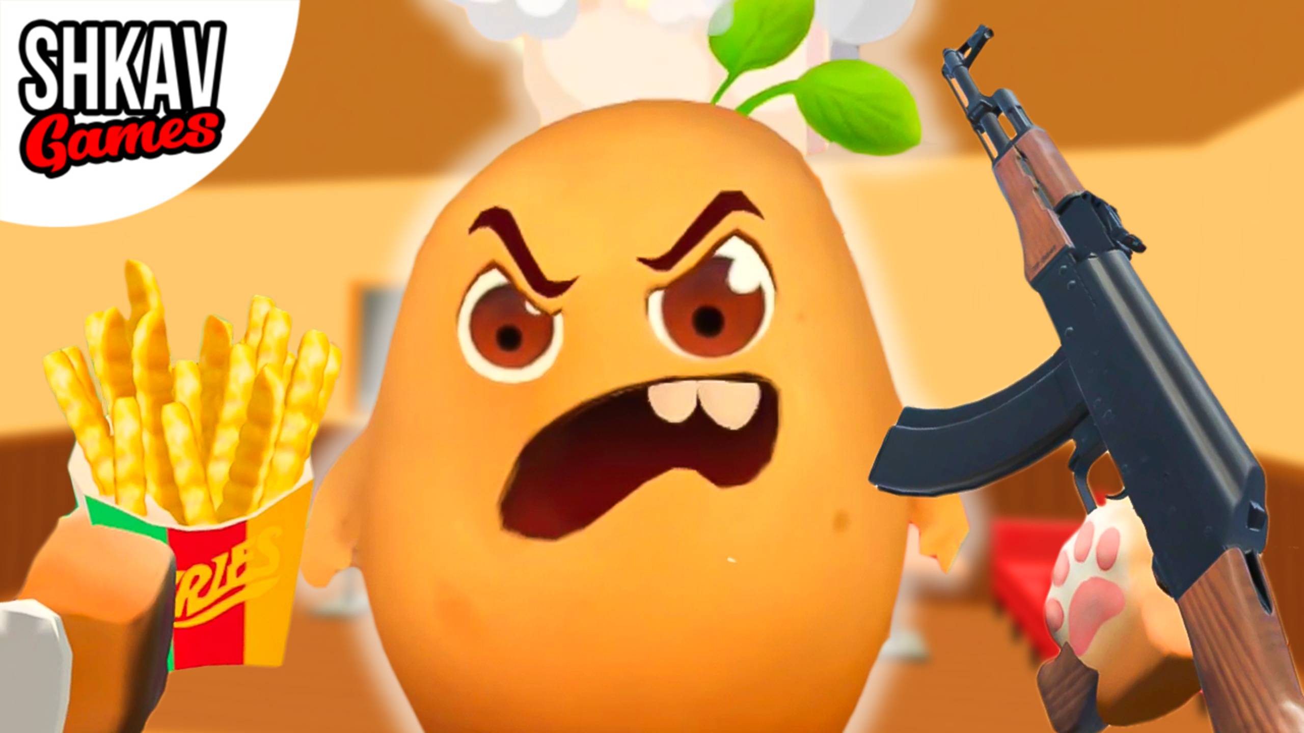 Я СДЕЛАЛ КАРТОШКУ ФРИ ИЗ ЕГО ДРУГА! Cooking Clash VR. смотреть онлайн