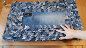 🎥 Коврик из старых джинсов | Мастер-класс от Натальи Грачевой