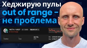 Как хеджировать пулы ликвидности. Пул вышел из диапазона. Лучшие стратегии для ETH, BITCOIN.