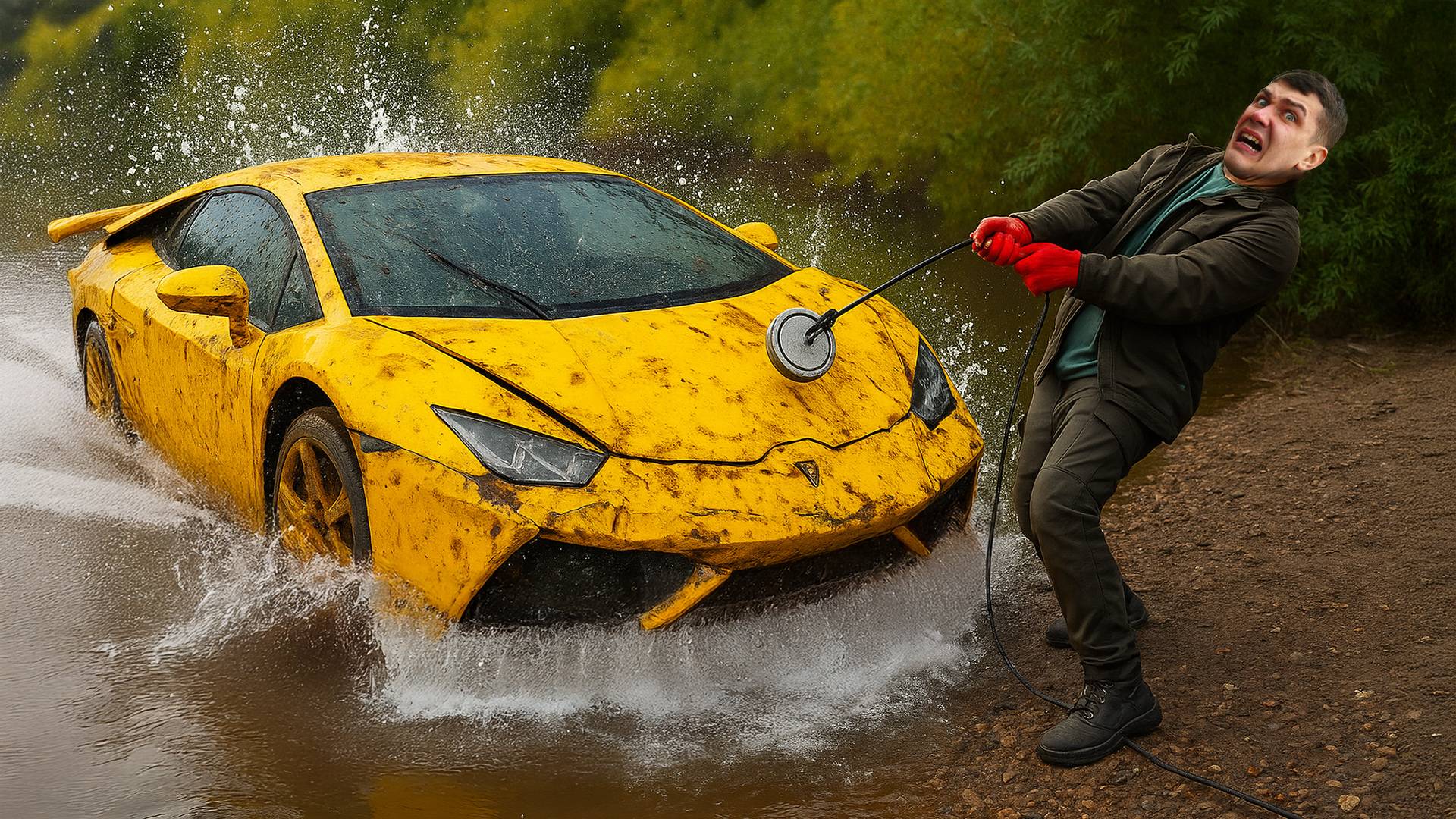 Нашли ЗАТОНУВШУЮ ЛАМБОРГИНИ во время магнитной рыбалки! смотреть онлайн