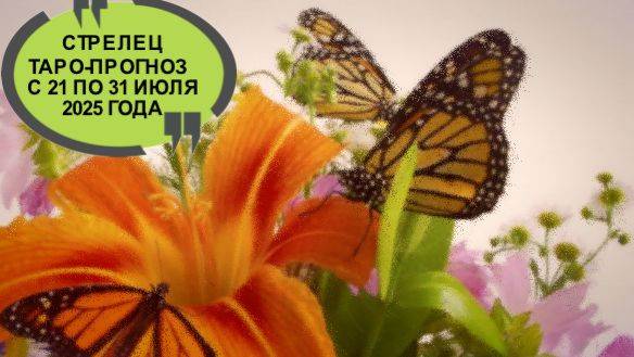 СТРЕЛЕЦ ТАРО-ПРОГНОЗ С 21 ПО 31 ИЮЛЯ 2025 ГОДА смотреть онлайн
