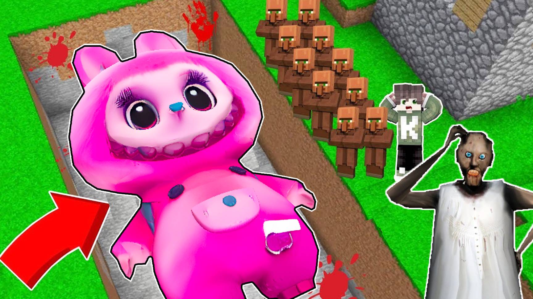 НАШЕЛ ОГРОМНЫЙ СЕКРЕТ ИГРУШКИ ЛАБУБУ В ДОМЕ БАБКИ ГРЕННИ В МАЙНКРАФТ смотреть онлайн