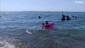 Лермонтово Туапсинский район Краснодарский край Центральный пляж сегодня 18 июля 2025. Море, погода