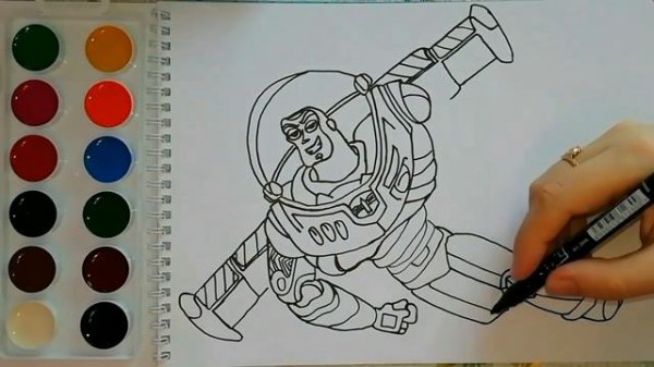 История игрушек 4. The history of toys 4. Базз Лайтер. Bazz Lighter. Мультик-раскраска. Учим цвета.