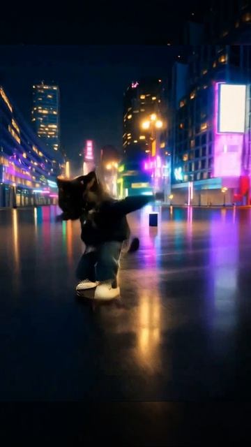 Кот Скейтер | Ролики и видео для детей и взрослых | Создано с помощью редактора ИИ | Подпишись