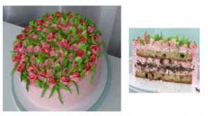 ЗЕФИРНЫЙ ТОРТ С ШОКОЛАДНОЙ ПРОСЛОЙКОЙ