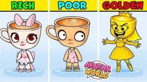 БЕДНАЯ! БОГАТАЯ! И ЗОЛОТАЯ БАЛЕРИНА КАПУЧИНА В AVATAR WORLD  🌍 | PAZU – Italian Brainrot