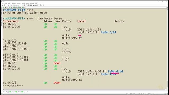 05. Configuring IPv6 Addresses on Junos Interfaces смотреть онлайн
