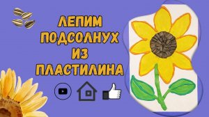 Лепим из пластилина "Подсолнух" | Простой мастер-класс по пластилину