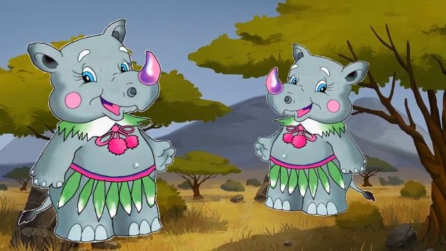 Детская жизнерадостная песенка-мультик для самых маленьких "Носорожки" Поёт Марина Багинская смотреть онлайн