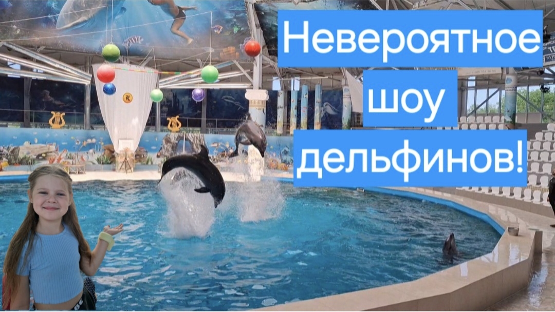 Даша на шоу дельфинов!🐬