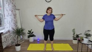 30-минутная гимнастика с палкой в прямом эфире