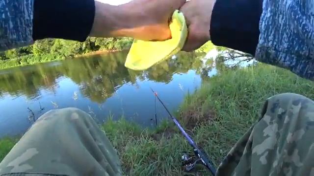 Рыбалка на поплавок на деревенском пруду смотреть онлайн