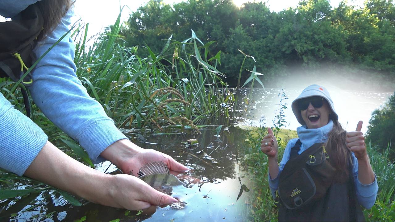 Первая рыба на спиннинг в жизни! Рыбалка с Любимой Женой - 1 сезон.