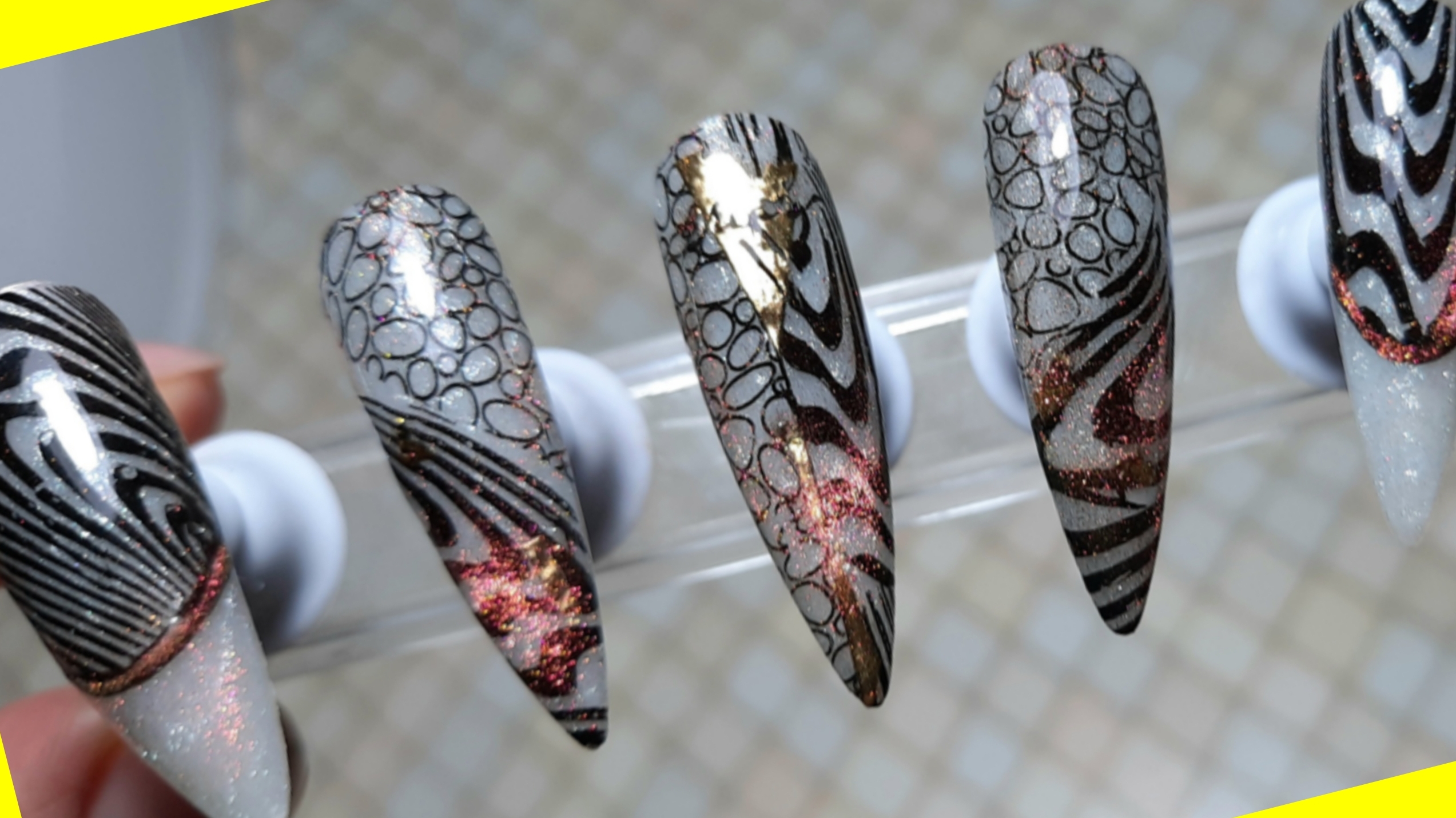 *680*В ходу гели самозамесы.Стемпинг дизайн.Витражный гель "кошка" смотреть онлайн