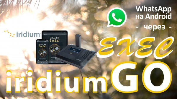 iridium GO! exec - работа в WhatsApp на Android